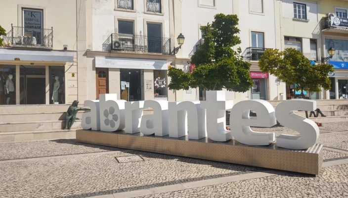 abrantes city letters rota en2 portugal tejo river tagus