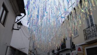 agueda aveiro plastic umbrella project portugal