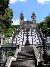 sanctuary of bom jesus do monte ttravel through the north of portugal braga shine stairs cathedral nature