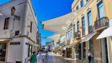 faro capital algarve atlantic ocean city streets view portugal