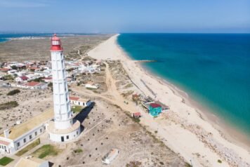 faro ilha do farol beach island atlantic ocean algarve south portugal