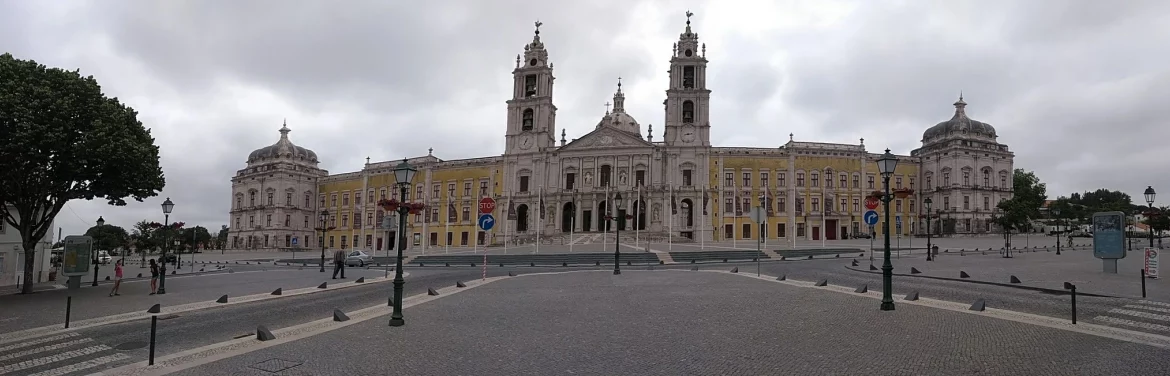 mafra full national palace impressive fron overview street