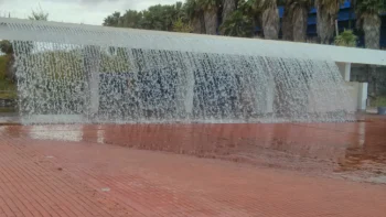 lisboa cabo verde waterfall parque das nacoes