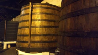 port wine famous fortified wine large barrels tawny vinho many litros liters lodge douro valley