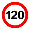 road trip max speed limit 120 km per hour