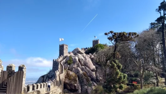 sintra moorish castle walls portugal mountain lisbon district