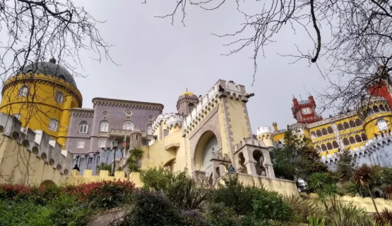 sintra as a royal summer residence full color pena palace overview old monastery palacio disney 7 wonders portugal