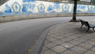 viseu azulejos wall rossio main square road trip travel discover portugal historic hidden city